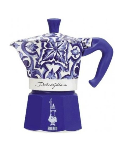 Italiensk Kaffepanna Bialetti MOKA D&G BLU MEDIT. 6T Blå Aluminium 6 Koppar