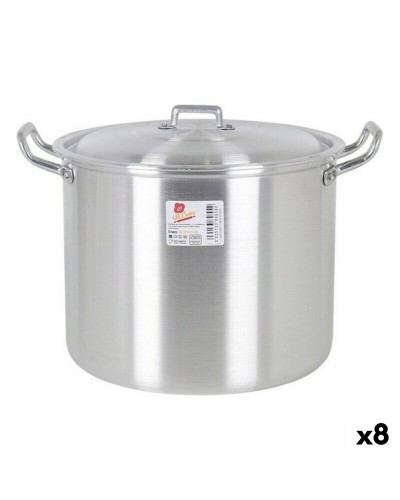 Kochtopf mit Deckel 39693 Ø 22 cm Silberfarben 6 L Aluminium 29 x 23 x 20 cm