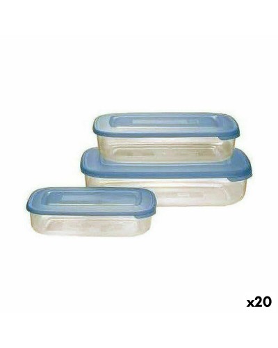 Porta pranzo Tontarelli Family Azzurro Rettangolare 29,6 x 19,8 x 7,7 cm (20 Unità)