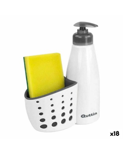 Porte-éponges pour Evier Quttin Nettoyage des ustensiles Blanc (18 Unités)
