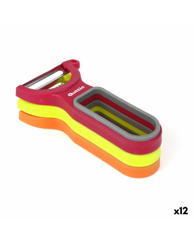Set di pelapatate Quttin Multicolore 3 Pezzi (12 Unità)