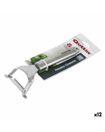 Pelador Giratorio Quttin (17 x 7 cm) Acero Inoxidable 17 x 7 x 2 cm (12 Unidades)