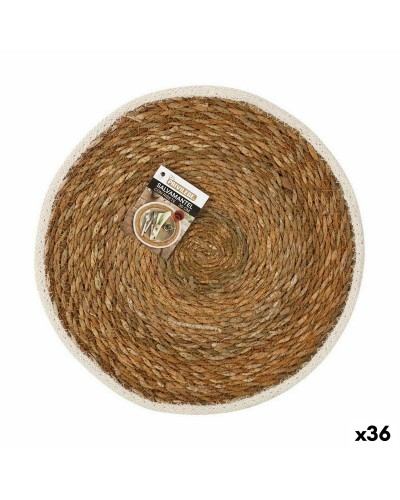 Dessous de plat Privilege Algues marines Marron Ø 30 cm (36 Unités)