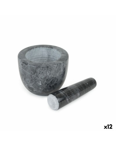 Mortaio da cucina Quttin Granito 10 x 10 x 8 cm (12 Unità)
