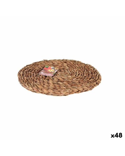 Table Mat Privilege Brown Ø 25 cm wicker (48 Units)