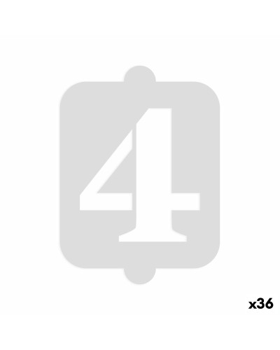 Cake stencil Algon Number 4 36 Units