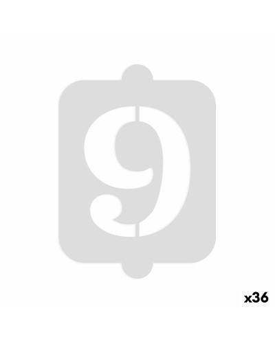 Taartsjabloon Algon Cijfer 9 36 Stuks