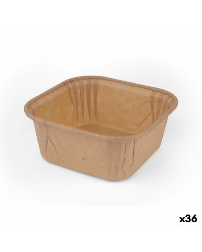 Set med Formar för Bakverk Algon Papper 6,5 x 6,5 x 3,5 cm 25 Delar (36 antal)