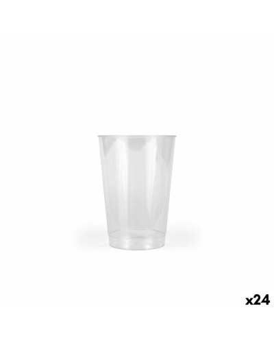 Set of glasses Algon Plastic 380 ml 4 Pieces (24 Units)