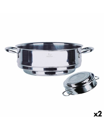 Stoomoven met braadpan Santa Clara Santa clara Ø 25,7 x 34 x 9,5 cm (2 Stuks)