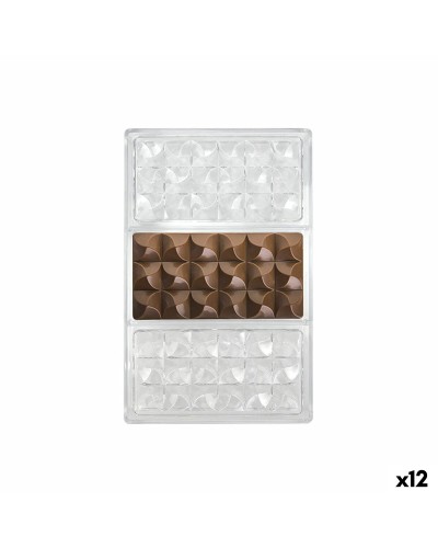 Moule à pâtisserie Quttin CHOCOLATE 27,5 x 17,5 x 2,5 cm (12 Unités)
