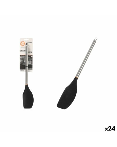 Keukenspatel MasterChef Siliconen Roestvrij staal 34 cm (24 Stuks)