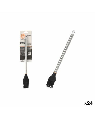 Kökspensel MasterChef Silikon Rostfritt stål 31 cm (24 antal)