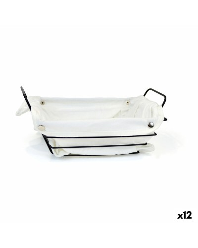 Brödkorg My Bar Vit Metall Rektangulär 29 x 20 x 11,7 cm (12 antal)