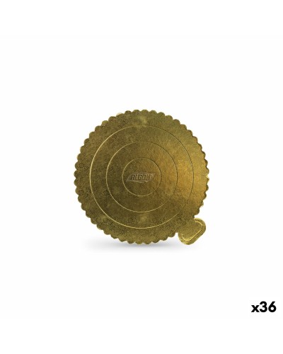 Taartbasis Algon Gouden 20 x 20 cm (36 Stuks)