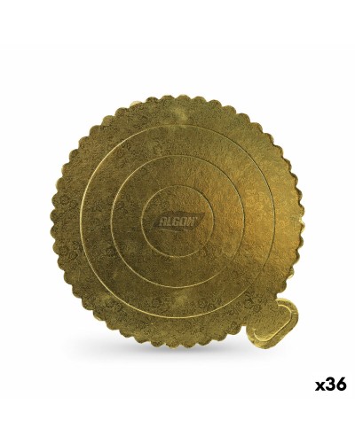 Base per torta Algon Dorato 30 x 30 cm (36 Unità)