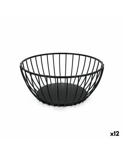 Broodmand My Bar Zwart Metaal Rond (12 Stuks)