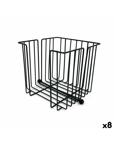 Servethouder My Bar Zwart Metaal 19 x 19 x 18 cm (8 Stuks)