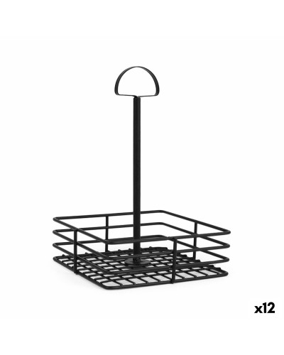 Saucière My Bar 15 x 15 x 22 cm Noir (12 Unités)