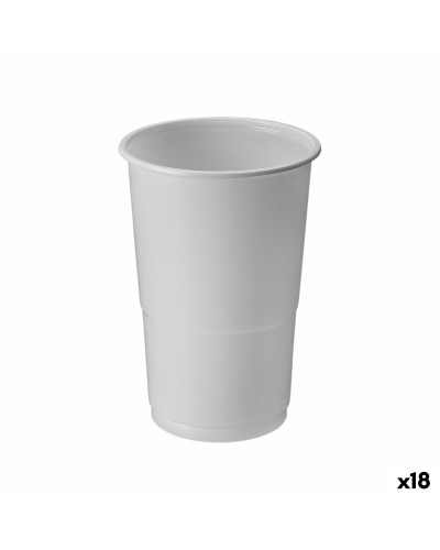 Lasisetti Algon Valkoinen 250 ml 50 Kappaletta (18 osaa)