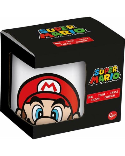 Keramikmugg Super Mario Vit 325 ml Barn Keramik