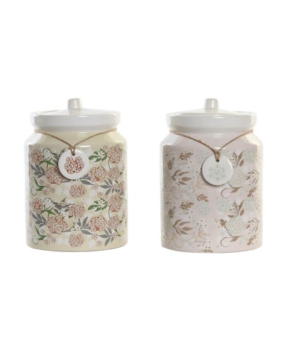 Boîte DKD Home Decor Aluminium Dolomite Traditionnel (2 Unités)