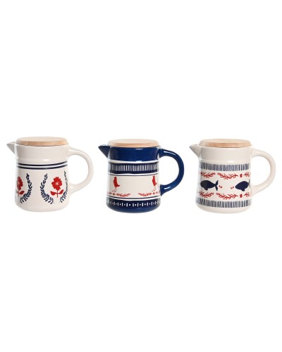 Raccogli Grasso per Carne e Pesce DKD Home Decor 16 x 11 x 13 cm (3 Unità)