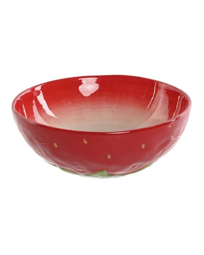 Bowl Home ESPRIT Red Stoneware Modern 19,3 x 19,3 x 7 cm