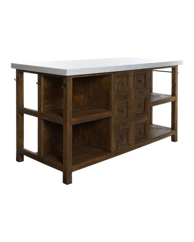 Keukenmeubilair Home ESPRIT Wit Bruin 168 x 76 x 92 cm