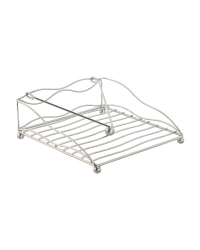 Paperiteline Home ESPRIT Hopeinen Metalli 19 x 19 x 7 cm