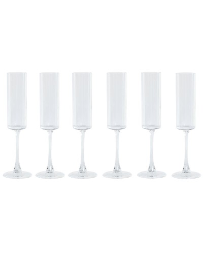 Champagnerglas Home ESPRIT Durchsichtig Kristall 160 ml (6 Stück)