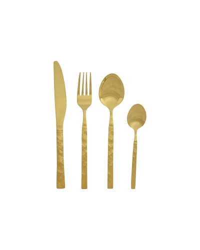 Bestek Home ESPRIT Gouden Roestvrij staal 15 x 7 x 24 cm 16 Onderdelen