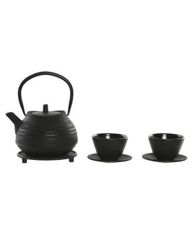 Teekannu Home ESPRIT Musta Ruostumaton teräs Rauta 800 ml