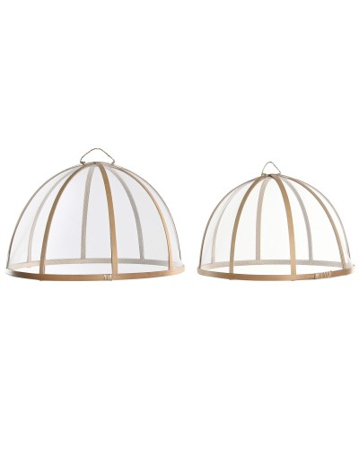 Plate cover Home ESPRIT Bamboo 35 x 35 x 22 cm