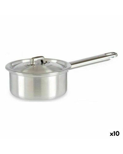 Casserole avec couvercle Kinvara 100017 Argenté Aluminium Ø 12 cm 600 ml (10 Unités)