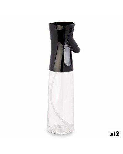 Oil or Vinegar Spray Bottle Kinvara 23HD062106 Black Transparent Polyethylene polypropylene polystyrene PET 300 ml 8 x 24 x 6 c