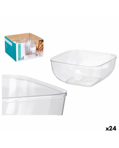 Skålset Leknes CK80688 Transparent Plast 800 ml 15,3 x 7 x 15,3 cm (24 antal)