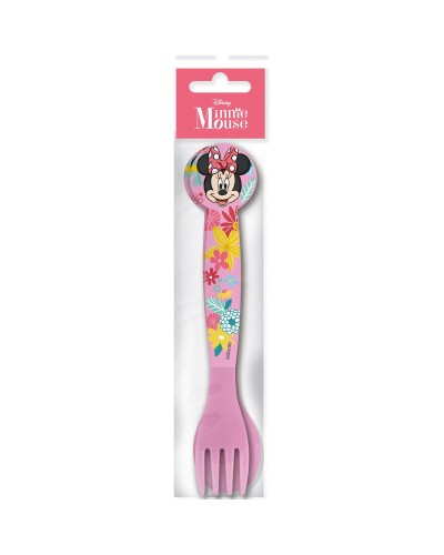 Servizio di Posate Minnie Mouse CZ11401 Rosa Plastica 2 Pezzi