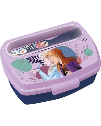 Lunchlåda med tillbehör Frozen CZ11271 Blå Plast