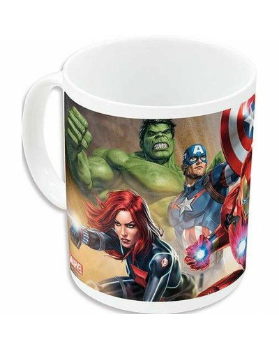 Henkelbecher The Avengers Infinity Weiß aus Keramik Rot (350 ml)