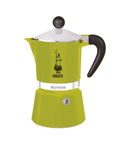 Cafetière Italienne Bialetti Rainbow Vert Métal Aluminium