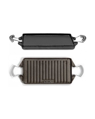 Vaello Grillplatte aus Gusseisen 47 x 27 cm, Grau

