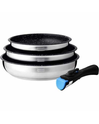 Pfanne Arthur Martin Terracotta Edelstahl Ø 24 cm Ø 20 cm Ø 26 cm (3 Stück)