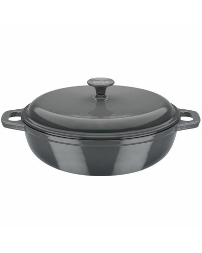Casserole avec Couvercle GSW Gris Crème Acier inoxydable Ø 30 cm