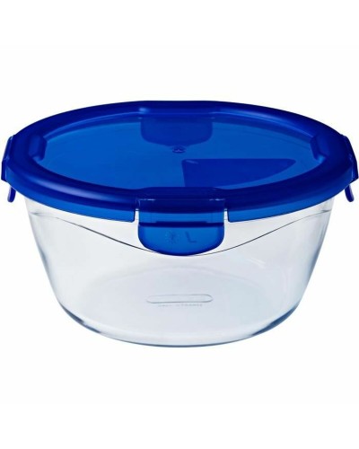 Lebensmittelbehälter Pyrex Blau Durchsichtig kreisförmig 1,6 L (6 Stücke)
