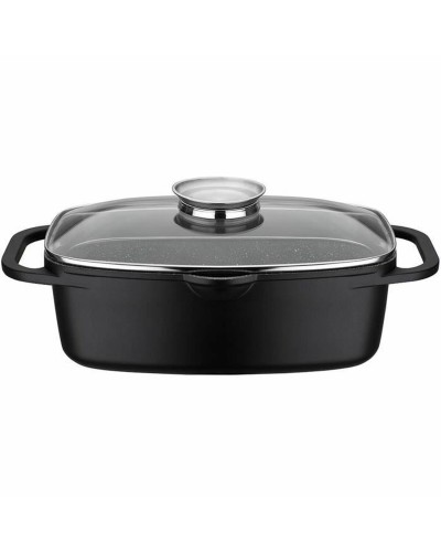 Topf mit Deckel Baumalu noir