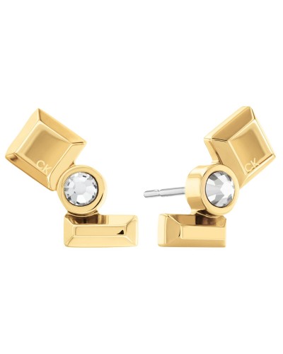 Calvin Klein Women's Earrings Stainless Steel 35000235 Logo Pendants
