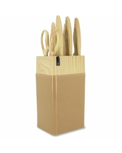 Veitsisetti Menastyl Ruskea polypropeeni 6 Kappaletta (6 osaa)