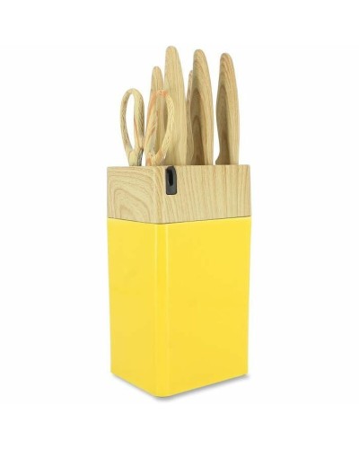 Set de Cuchillos Menastyl Amarillo Polipropileno 6 Piezas (6 Unidades)