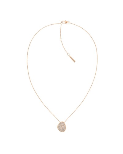 Calvin Klein Collier Femme Acier Inoxydable Pendentif Logo - Bijou Élégant
